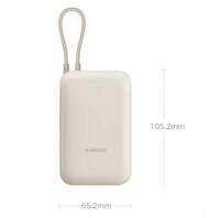 Внешний аккумулятор Xiaomi Power Bank With Cable USB-C 10000mAh Pocket Version Beige (P15ZM)